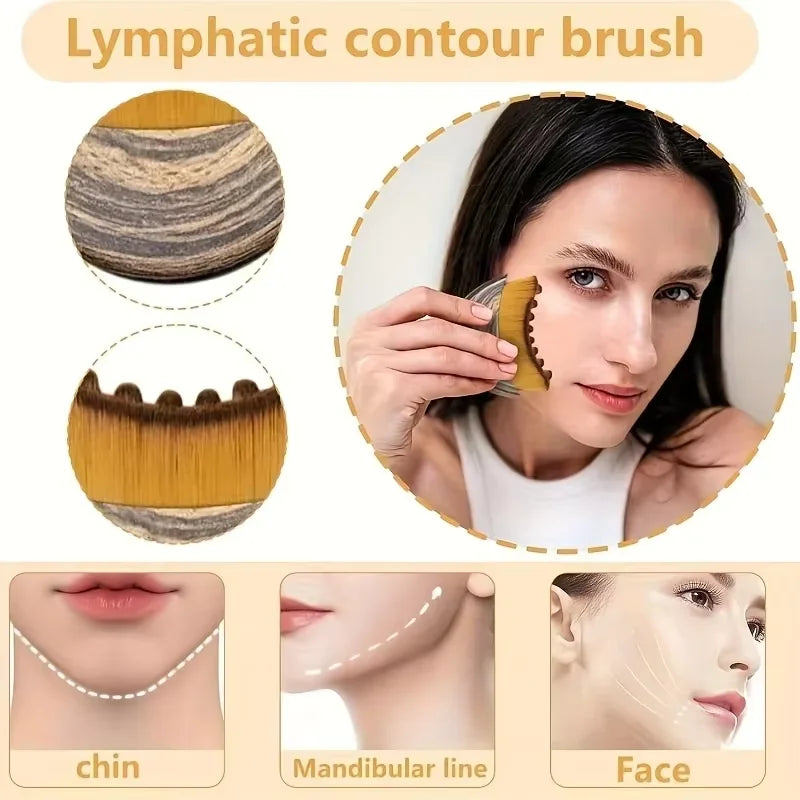 Lymphatic Drainage Face Brush – Contour & Sculpting Massager