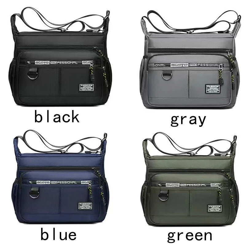 Men's Multi-Pocket Crossbody Bag – Business Shoulder Bag