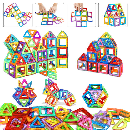 DIY Magnetic Building Blocks – STEM Construction Toy Set