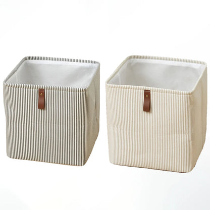 Fabric Storage Cube Box with Handle – Closet Toy Organizer