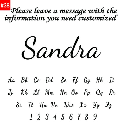 Personalized Name Necklace – Stainless Steel Custom Pendant