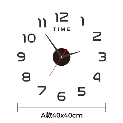 Modern DIY Digital Wall Clock – Silent Sticker Wall Decor