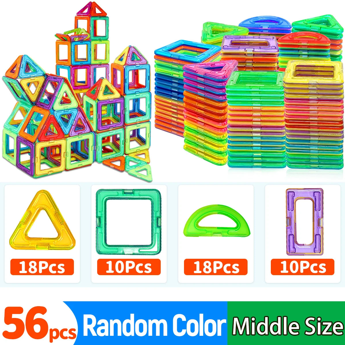 DIY Magnetic Building Blocks – STEM Construction Toy Set