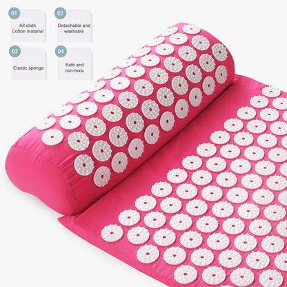 Acupressure Pillow & Mat Set – Neck Back Foot Massage with Bag