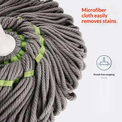 360° Self-Wringing Spin Mop – Hands-Free 2-in-1 Twist Mop