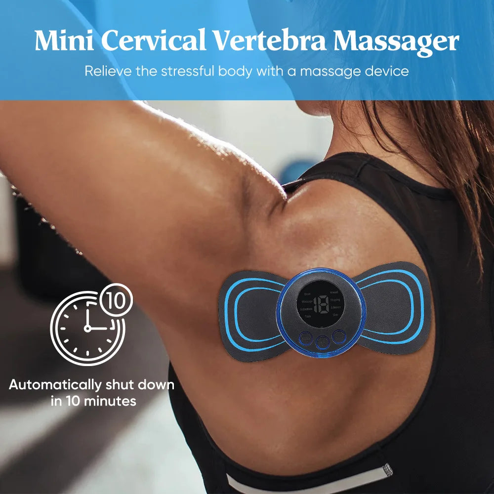 EMS Electric Neck Massager – Cervical Muscle Pain Relief Stimulator