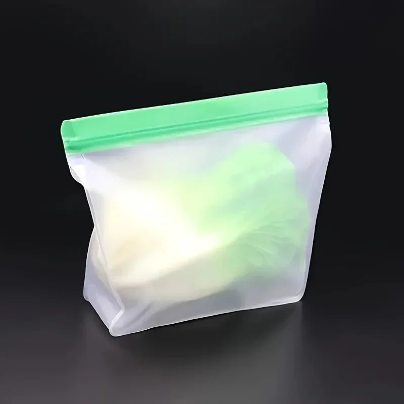 Reusable Silicone Food Storage Bags – Leak-Proof Freezer Set of 3