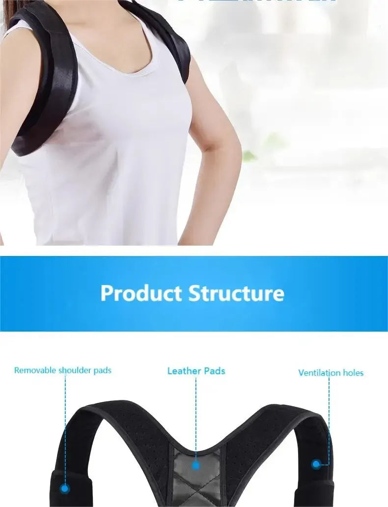 Back Posture Corrector Belt – Unisex Hunchback Support Brace