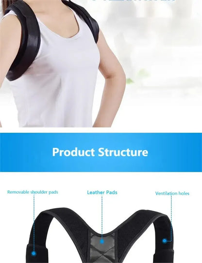 Back Posture Corrector Belt – Unisex Hunchback Support Brace