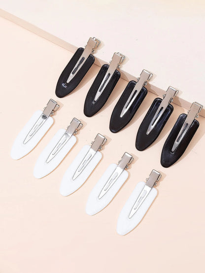 No-Bend Seamless Hair Clips – 10pcs Side Bang Barrettes