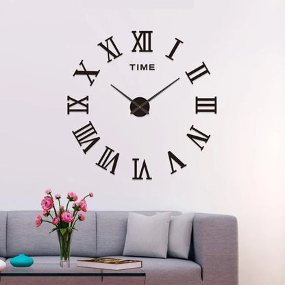 Modern DIY Digital Wall Clock – Silent Sticker Wall Decor