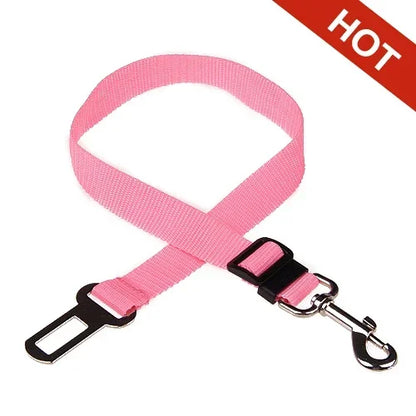 Pet Car Seat Belt – Adjustable Dog & Cat Safety Harness Clip