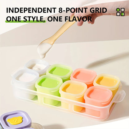 Silicone Snack Containers with Lids – 9pcs Leak-Proof Meal Prep