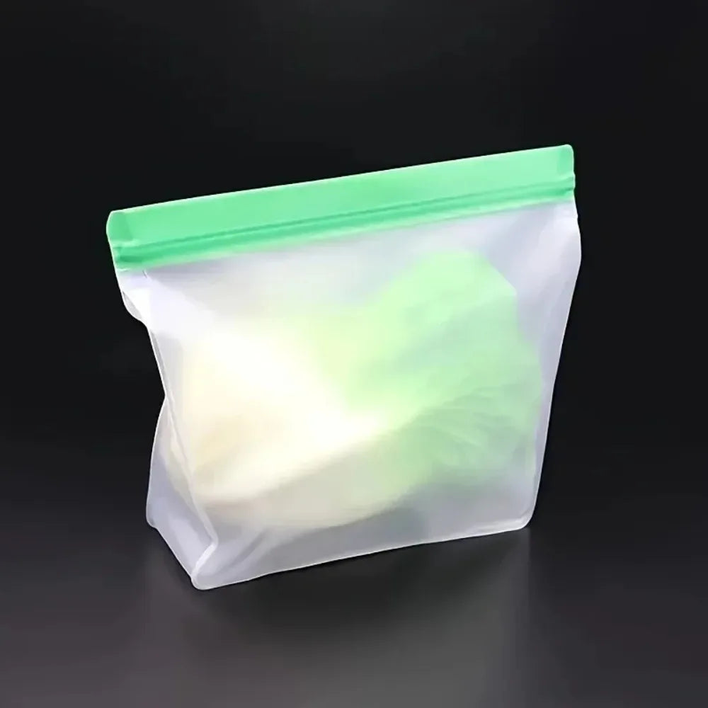 Reusable Silicone Food Storage Bags – Leak-Proof Freezer Set of 3