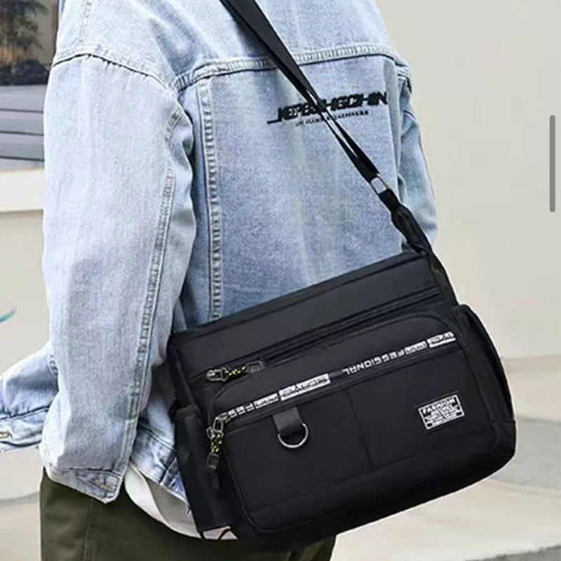 Men's Multi-Pocket Crossbody Bag – Business Shoulder Bag