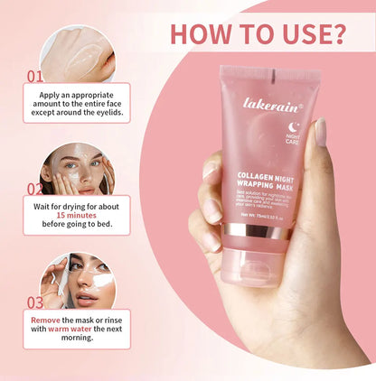 Korean Collagen Peel-Off Mask – Overnight Anti-Wrinkle Lifting
