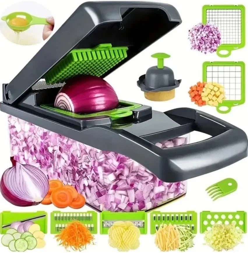 Multifunctional Vegetable Chopper – 14-in-1 Slicer Dicer