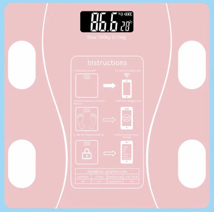 Smart Bluetooth Body Fat Scale – Digital Bathroom Scale with App