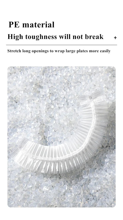 Reusable Elastic Bowl Covers – 100pcs Food Wrap Lids