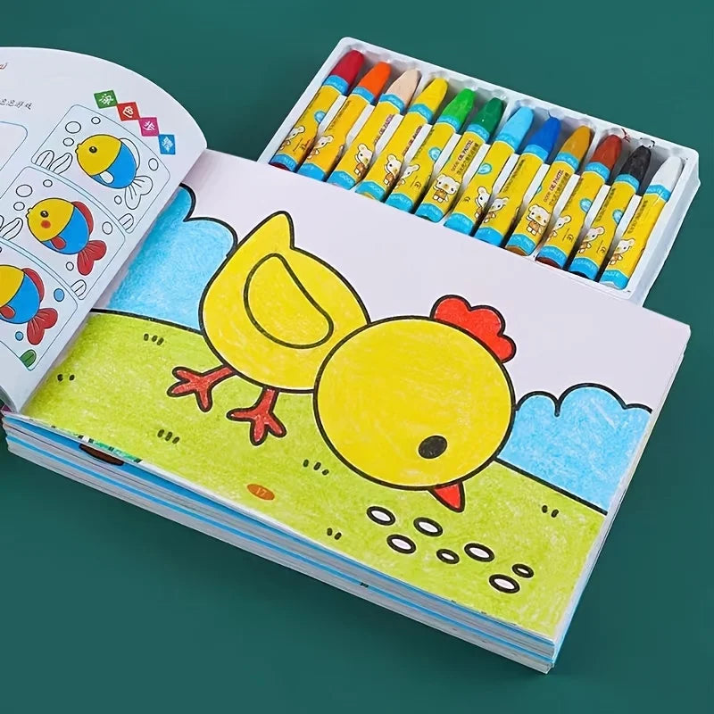 Kids Doodle & Coloring Book – Beginner Drawing Activity Book