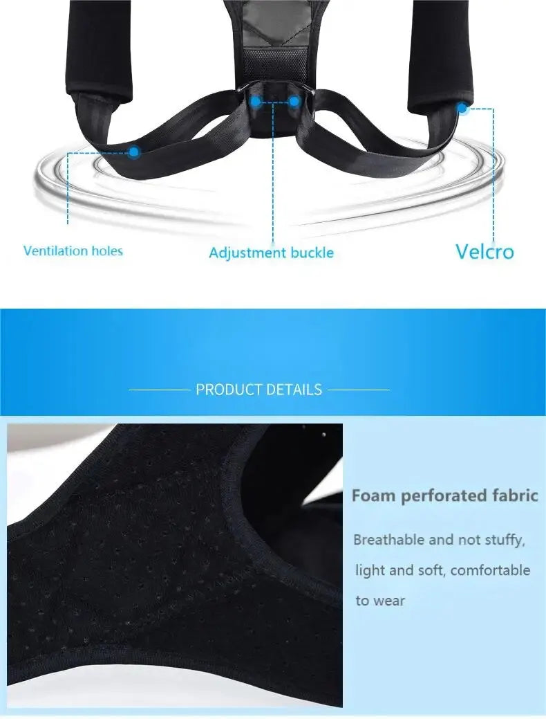 Back Posture Corrector Belt – Unisex Hunchback Support Brace