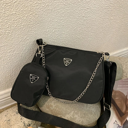 Women's Nylon Crossbody Bag – Casual Underarm Shoulder Bag