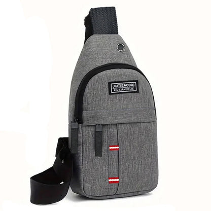 Unisex Chest Pocket Sling Bag – Adjustable Oxford Crossbody