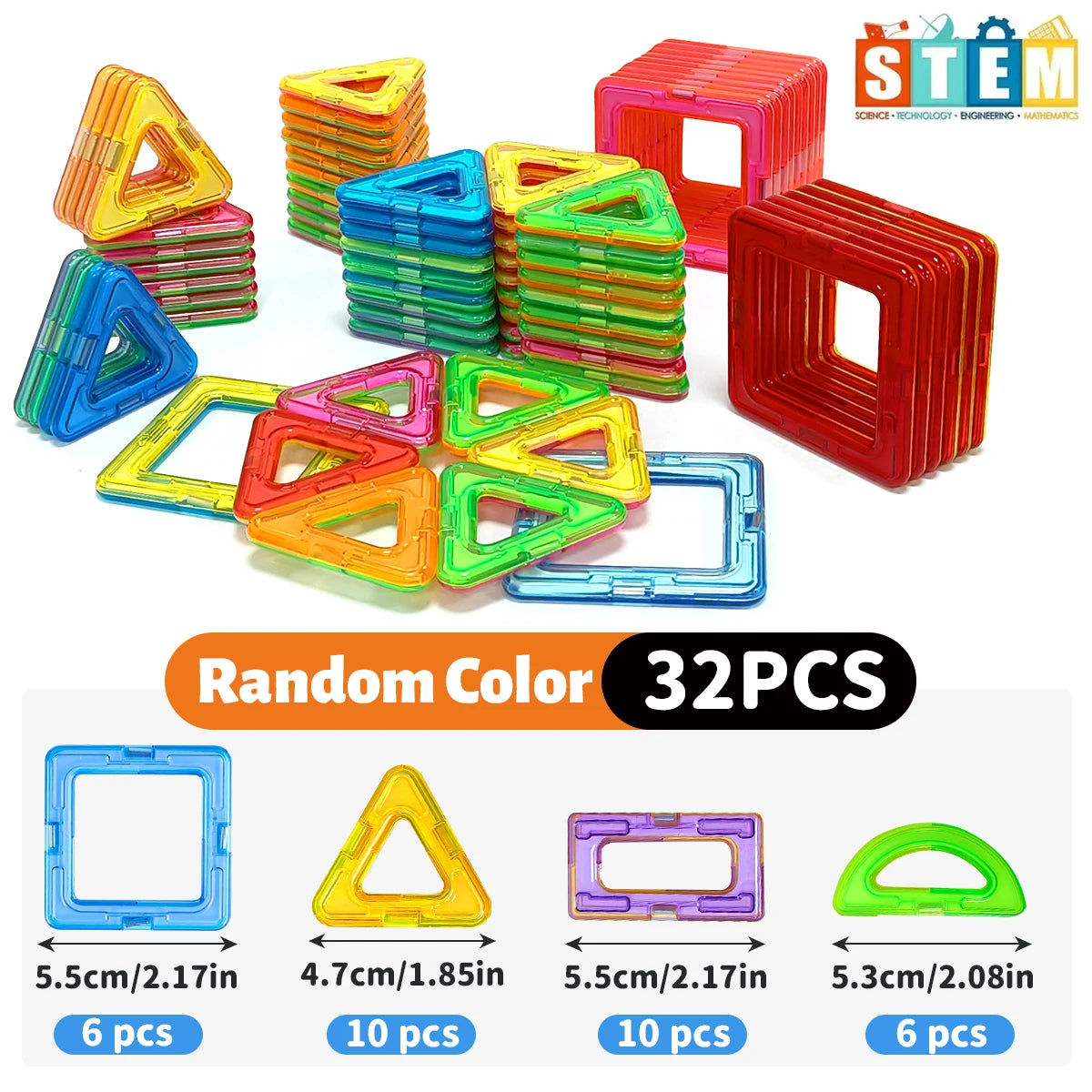 DIY Magnetic Building Blocks – STEM Construction Toy Set