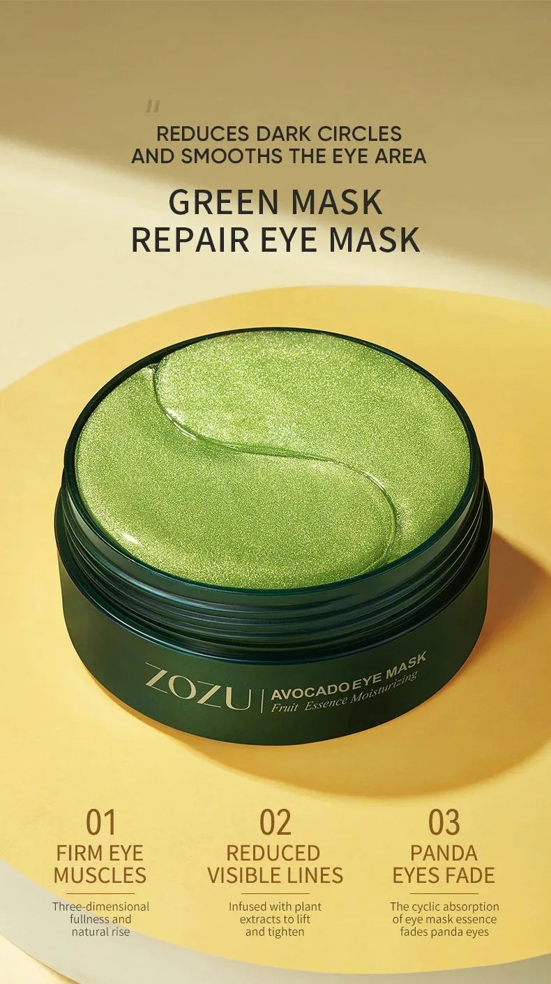 Avocado Gold Eye Mask Patches – Anti-Wrinkle Dark Circle Treatment