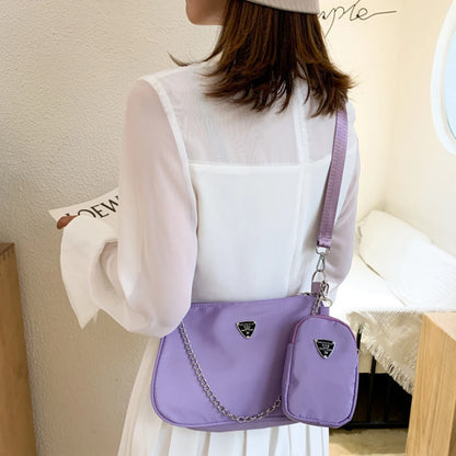 Women's Nylon Crossbody Bag – Casual Underarm Shoulder Bag