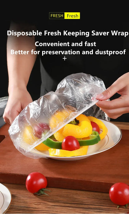 Reusable Elastic Bowl Covers – 100pcs Food Wrap Lids