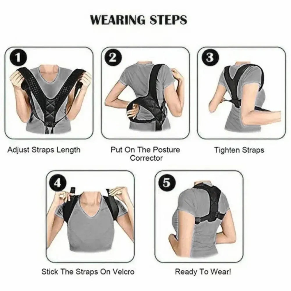 Back Posture Corrector Belt – Unisex Hunchback Support Brace