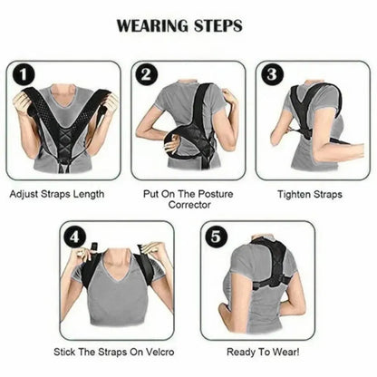 Back Posture Corrector Belt – Unisex Hunchback Support Brace
