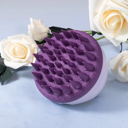 Silicone Scalp Massage Brush – Shampoo Hair Wash Comb