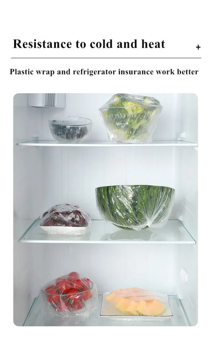 Reusable Elastic Bowl Covers – 100pcs Food Wrap Lids