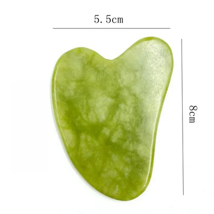 Natural Jade Face Roller & Gua Sha Set – Stone Massage Tool