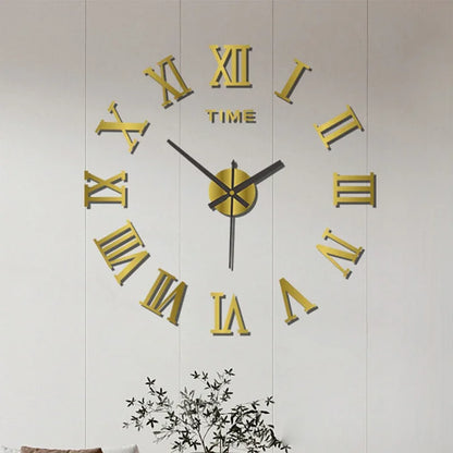 Modern DIY Digital Wall Clock – Silent Sticker Wall Decor