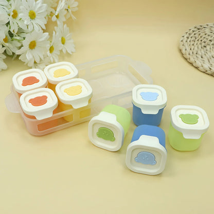 Silicone Snack Containers with Lids – 9pcs Leak-Proof Meal Prep