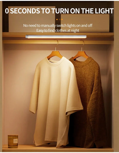 LED Motion Sensor Cabinet Light – Magnetic USB Dimmable Night Lamp