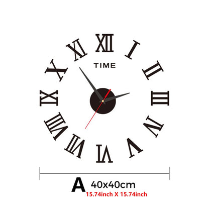 Modern DIY Digital Wall Clock – Silent Sticker Wall Decor