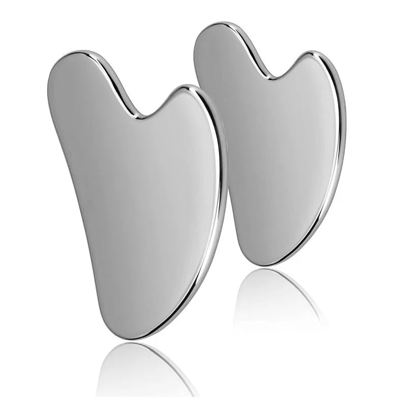 Stainless Steel Gua Sha Scraper – Face & Body Massage Tool